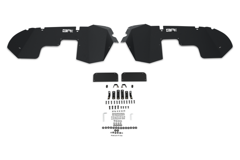 Jeep Wrangler JL Fender Liners - Front - Body Armor 4x4 - Two-Stage Powder Coat Light Texture - Black - `18-`21